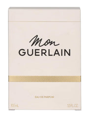 Guerlain Mon Guerlain scent-note graphic emphasizes lavender, jasmine, vanilla for sensory storytelling