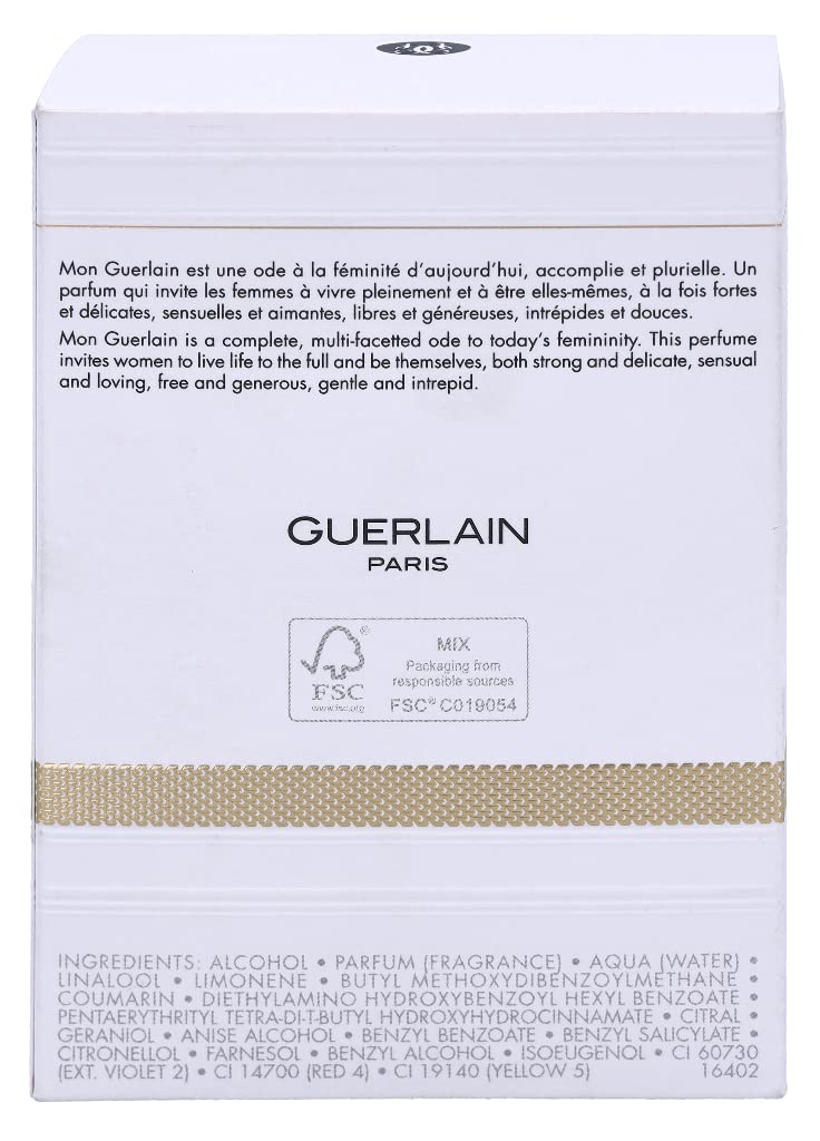 Guerlain Mon Guerlain warm amber-toned mood evokes elegance and personal ritual