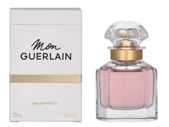 Guerlain Mon Guerlain EDP bottle front shows elegance and craftsmanship for timeless appeal.