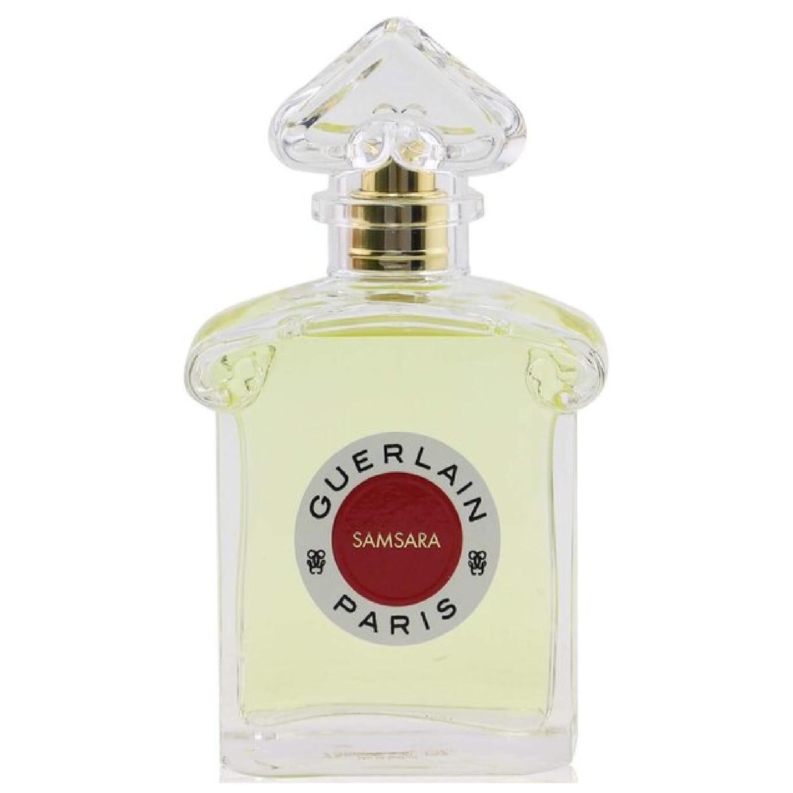 Guerlain Samsara bottle top view highlights timeless luxury for daily rituals
