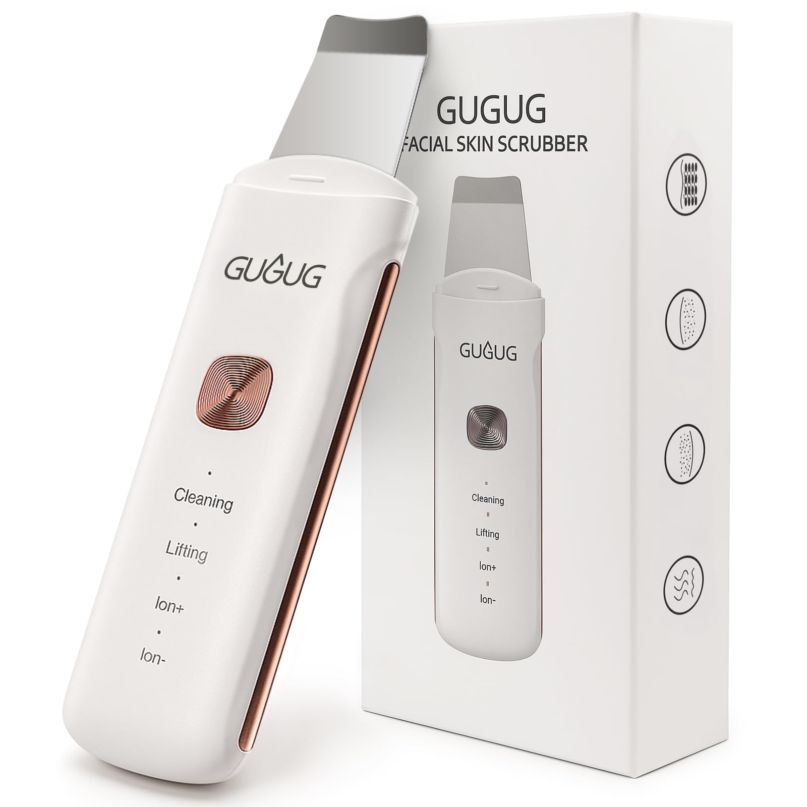 GUGUG Skin Scrubber compact face spatula for deep cleansing and refreshing pores.