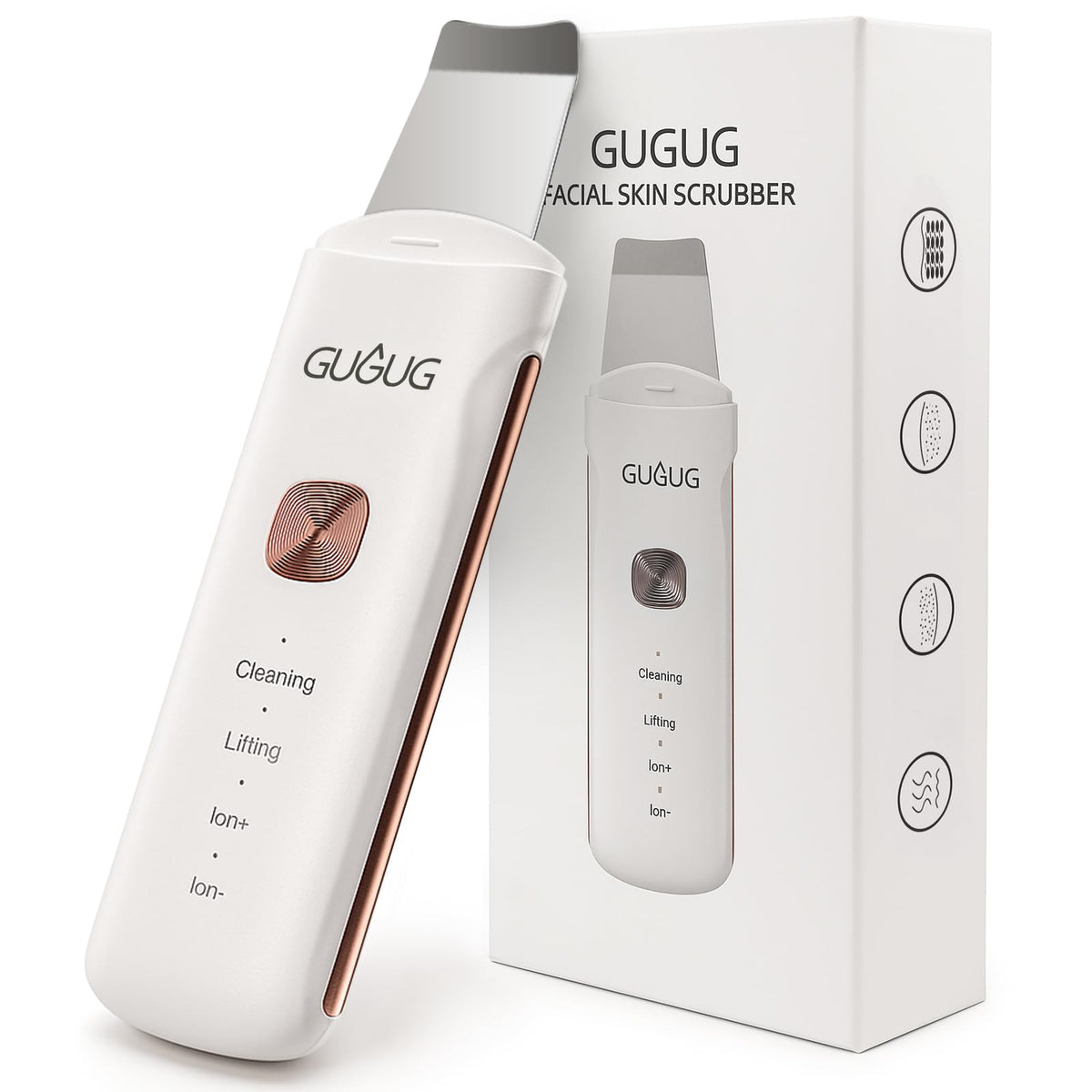 GUGUG Skin Scrubber compact face spatula for deep cleansing and refreshing pores.