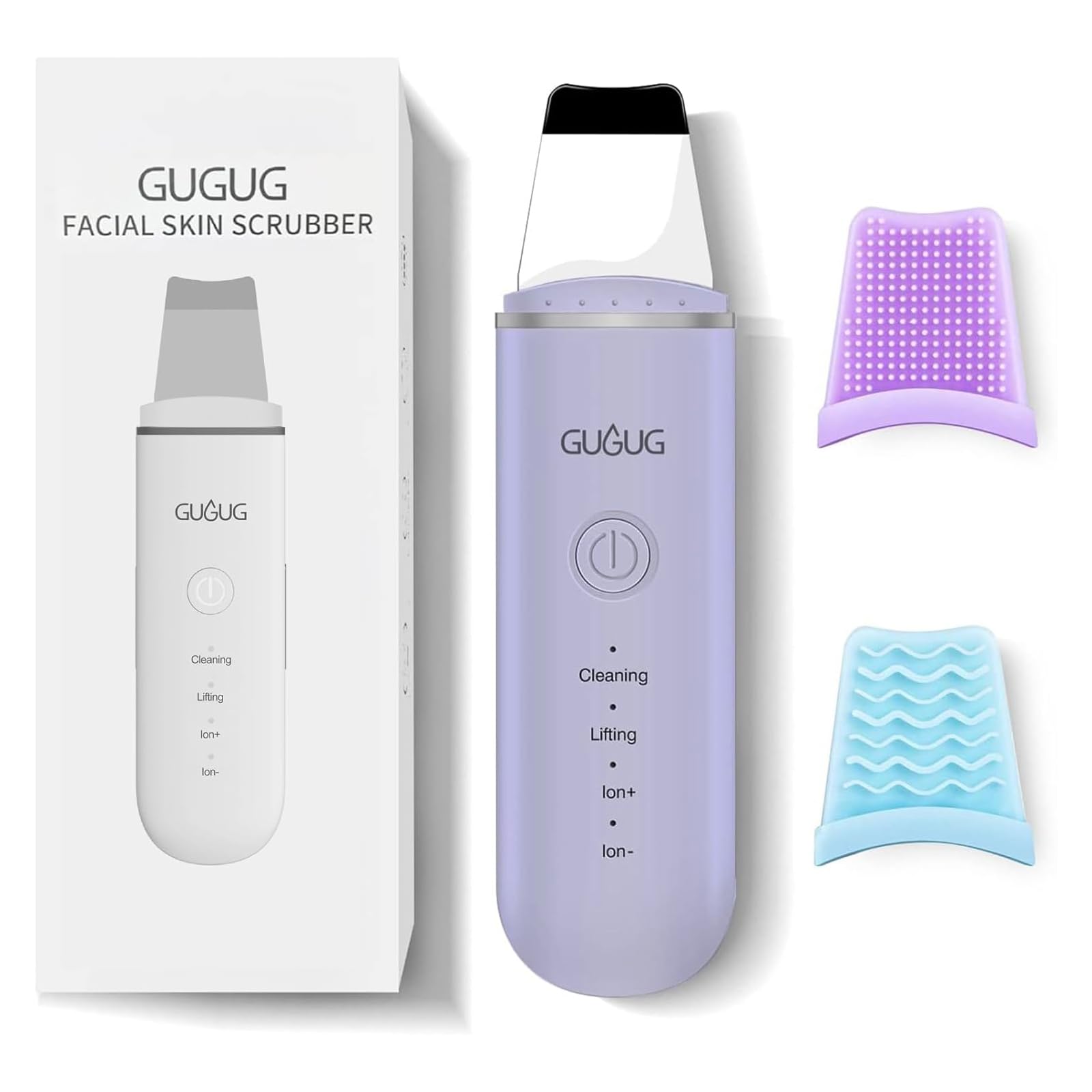 GUGUG Skin Scrubber with four modes for gentle cleansing and pore care