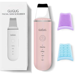 GUGUG Skin Scrubber pink front view for deep cleansing routine