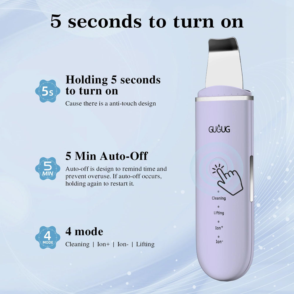 GUGUG purple anti-touch switch for quick on-and-off control.