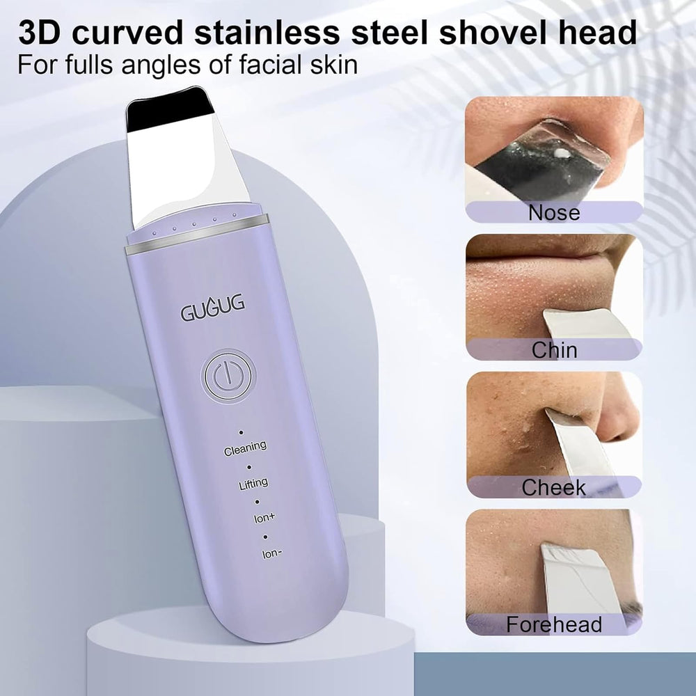 GUGUG purple skin spatula for damp-skin use and gentle exfoliation.
