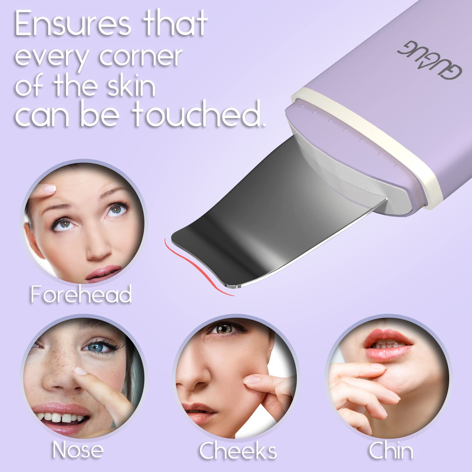 GUGUG Skin Scrubber USB charging enables travel-ready skincare