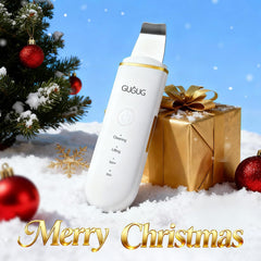 GUGUG Skin Scrubber in-use during cleansing and lifting massage.