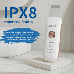 GUGUG Skin Scrubber four mode dial for step-by-step care.