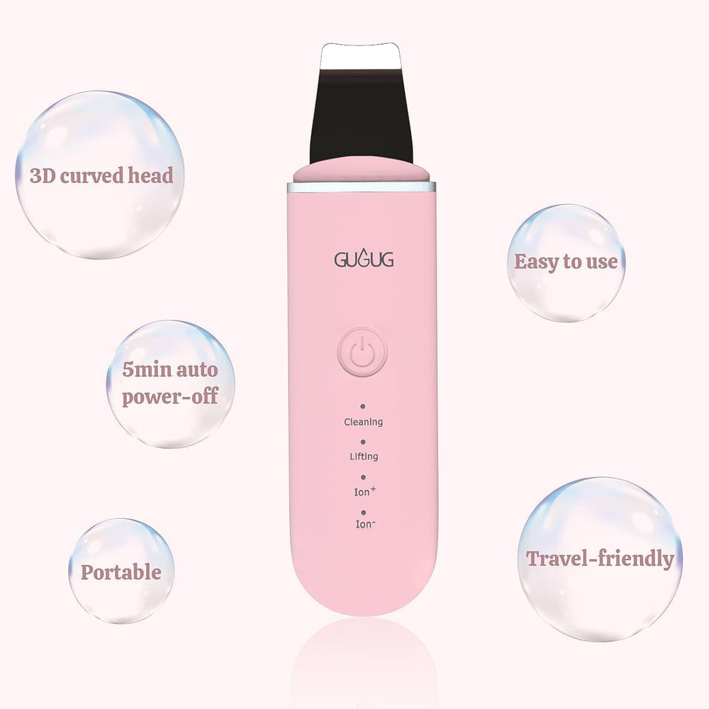 GUGUG Skin Scrubber silicone covers enable gentle, safe cleaning.