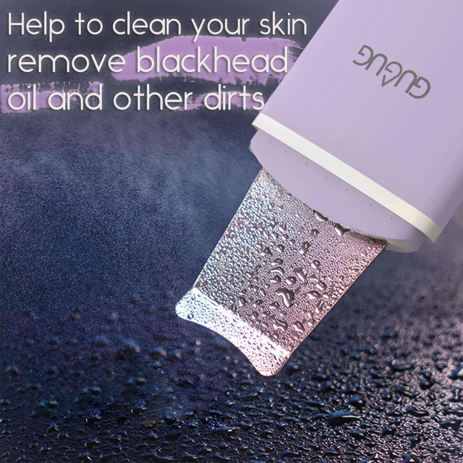 GUGUG Skin Scrubber Spatula 3D curved design adapts to facial contours