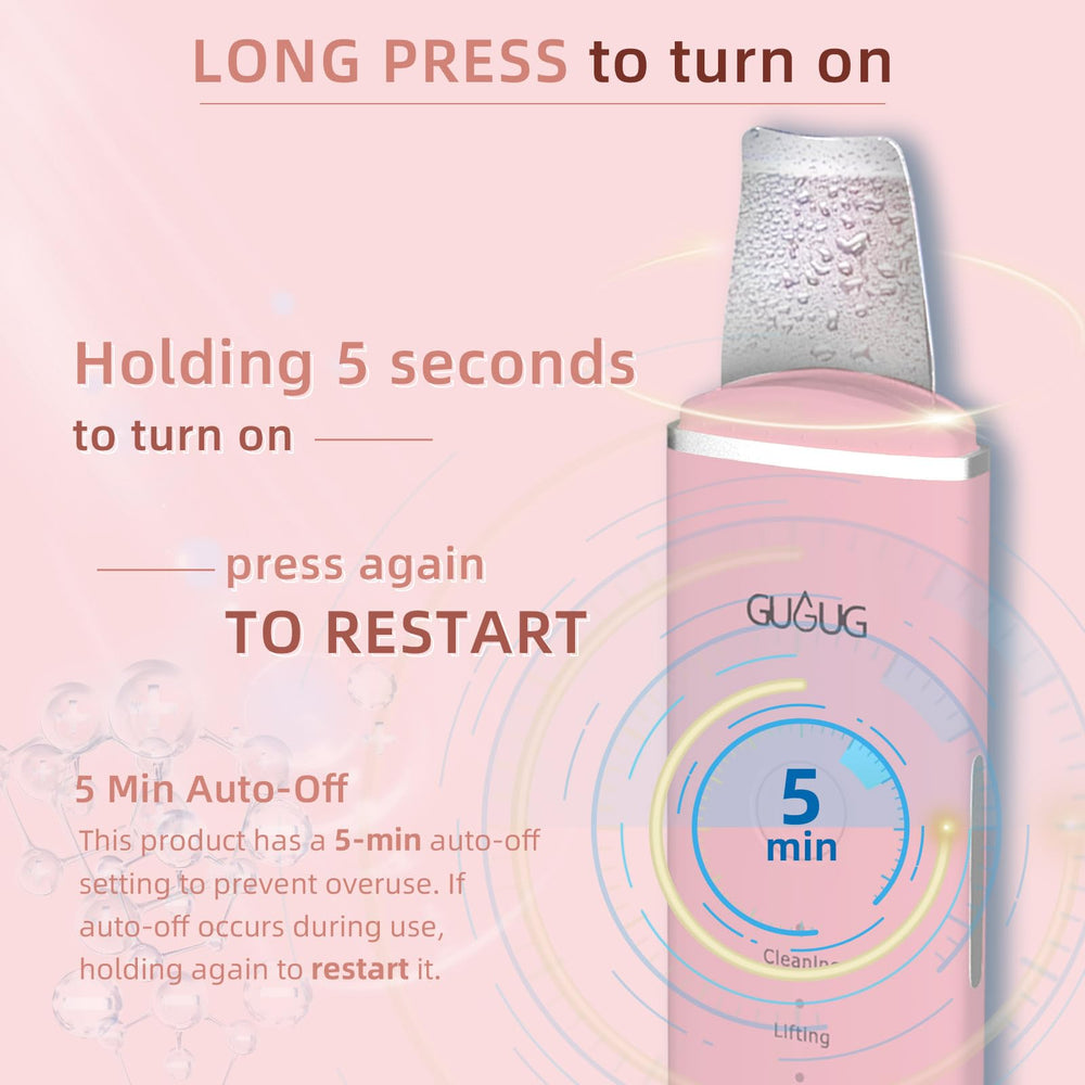 GUGUG Skin Scrubber wet-skin use promotes gentle cleansing