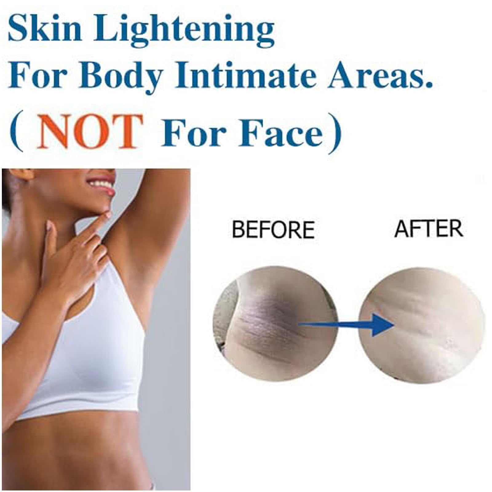 Gukei underarm cream in use for gentle daily care.