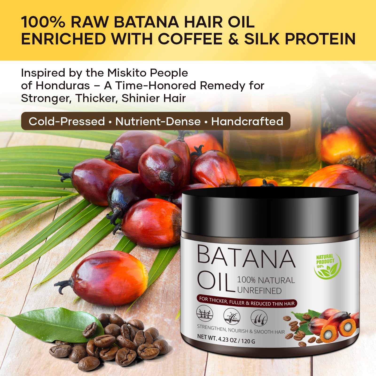 Gulizzmonis Batana Oil applied to scalp, soothing care for roots