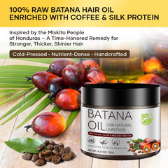 Gulizzmonis Batana Oil applied to scalp, soothing care for roots