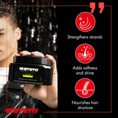 Gummy professional hair gel wet-look-shine image with glossy finish for modern finishes.