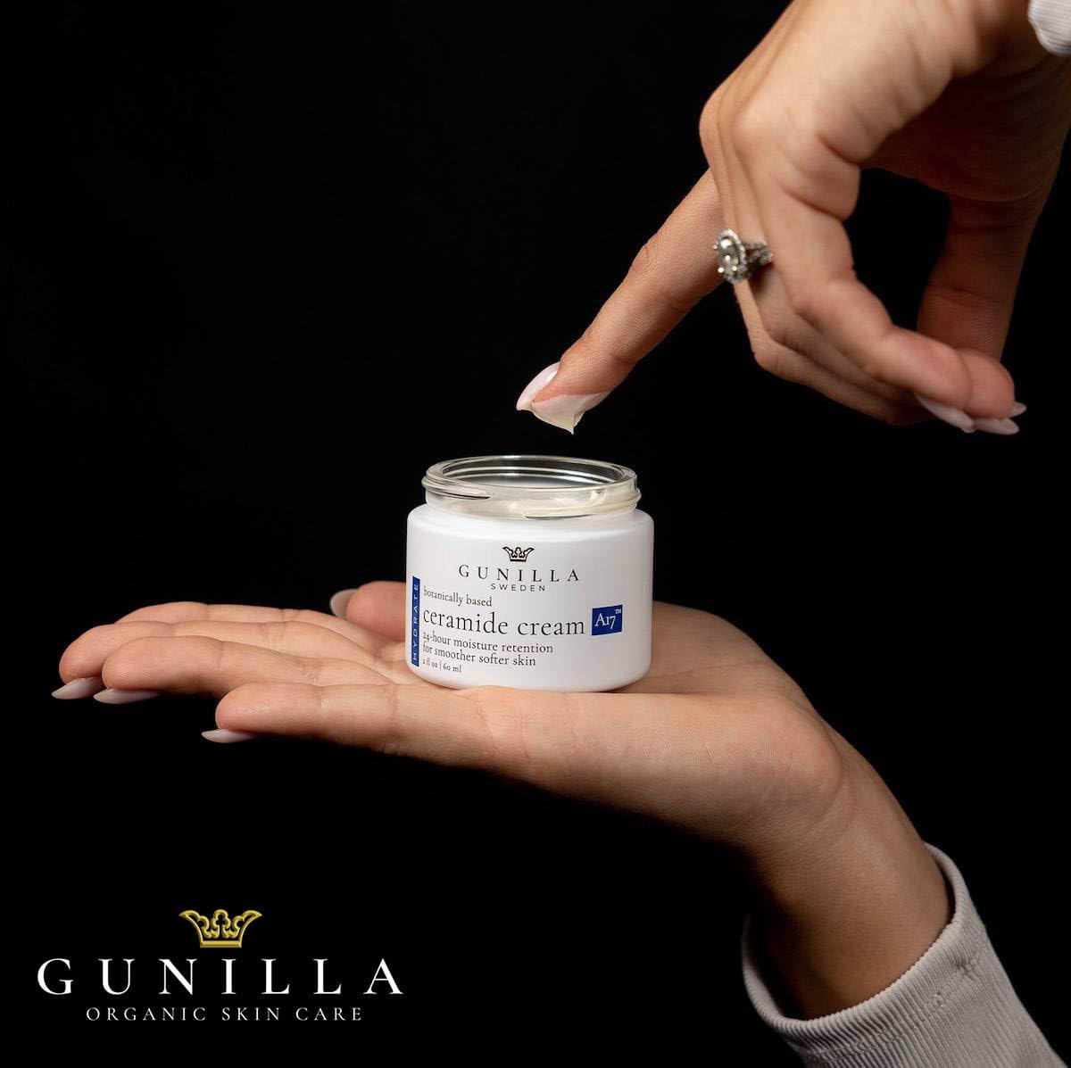 Gunilla Of Sweden ceramides and natural lipids—moisture balance for smoother texture.