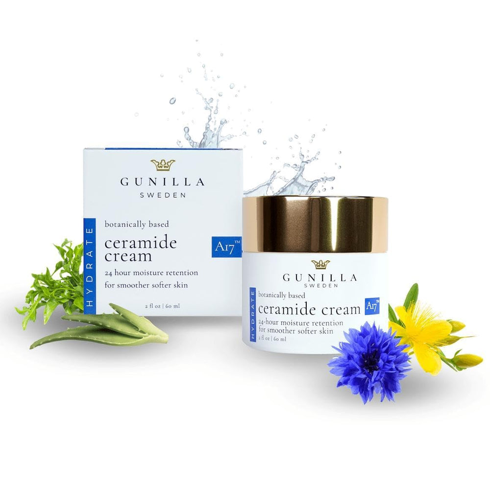 Gunilla Of Sweden cream application on face and neck—daily nourishment for all skin types.