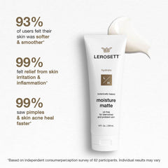 Gunilla Of Sweden LEROSETT aloe-rich formula highlights soothing cucumber, arnica, B5 benefits.