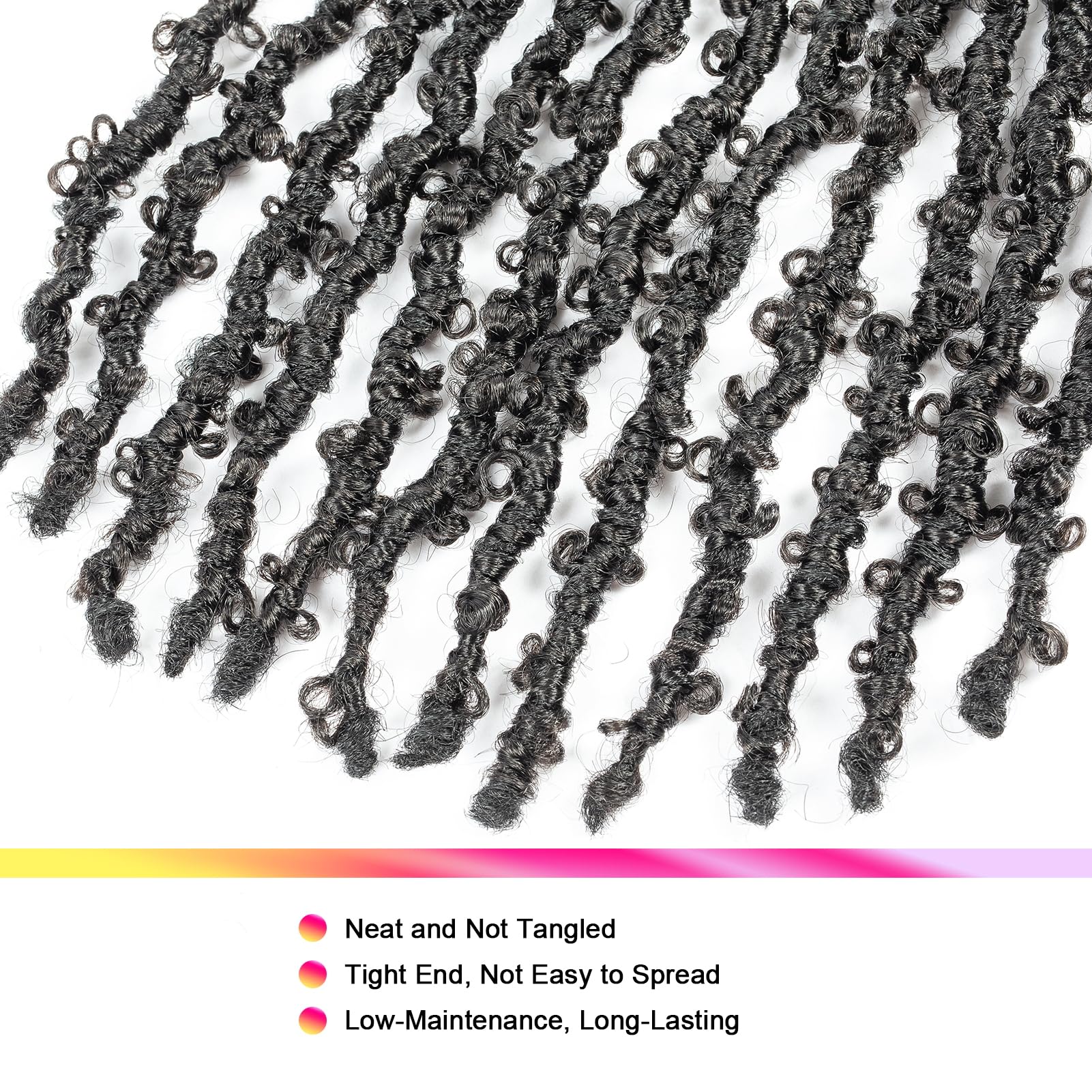 GUOHUI butterfly locs color variety options for diverse looks.