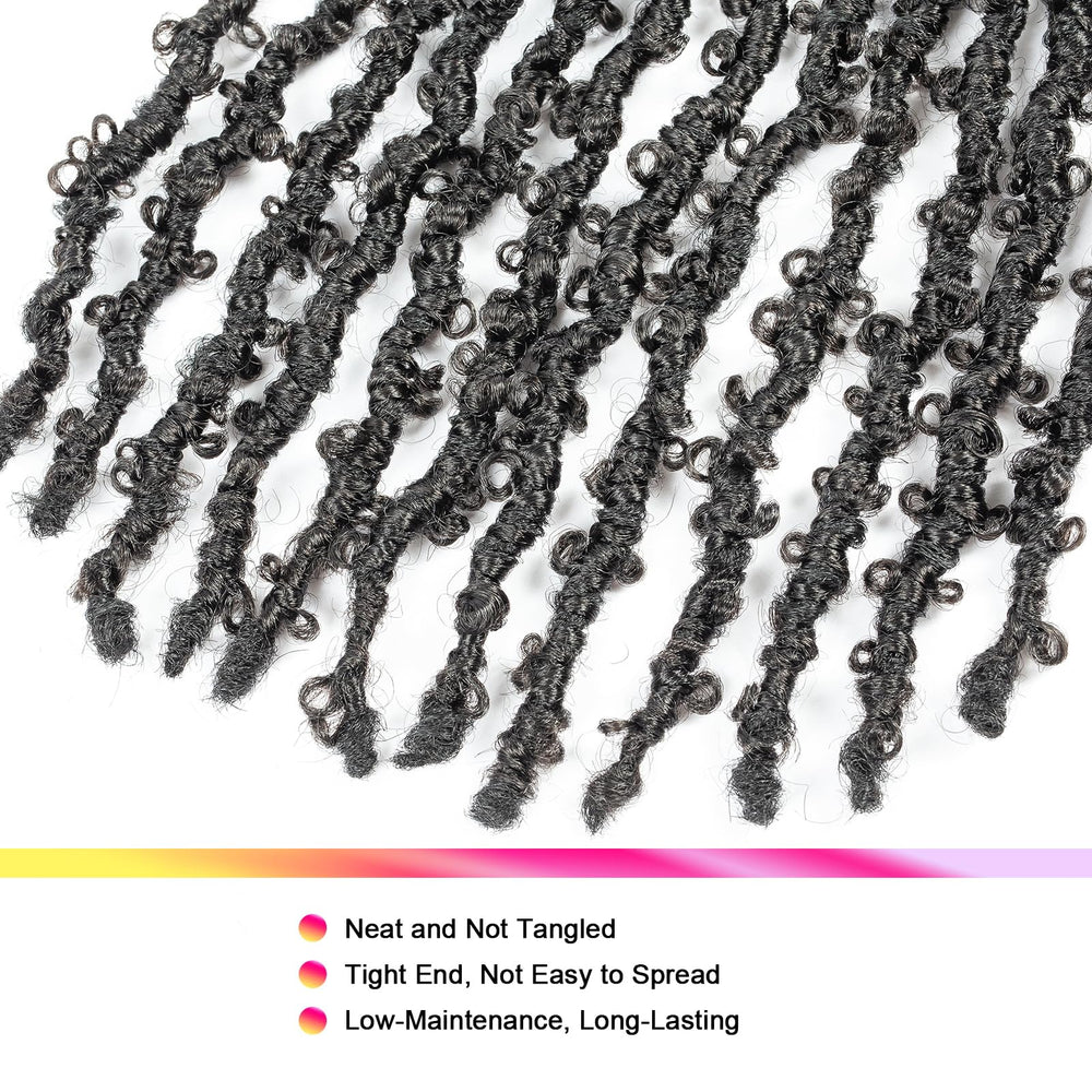 GUOHUI butterfly locs color variety options for diverse looks.