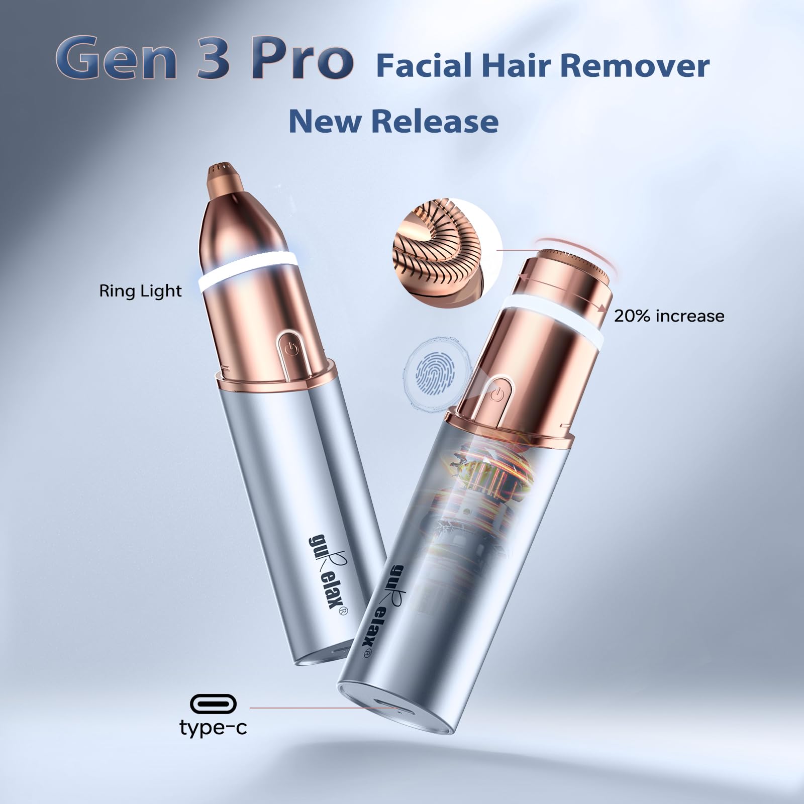 Gurelax remover highlighting brow area for smooth eyebrows