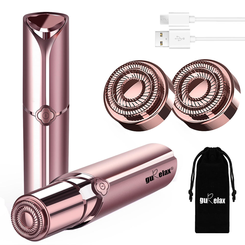 Gurelax facial hair remover front view for gentle painless facial grooming