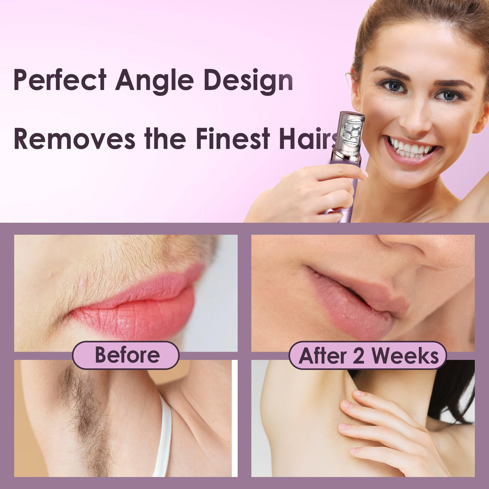 Gurelax 2-in-1 epilator side view highlighting ergonomic grip for comfortable use