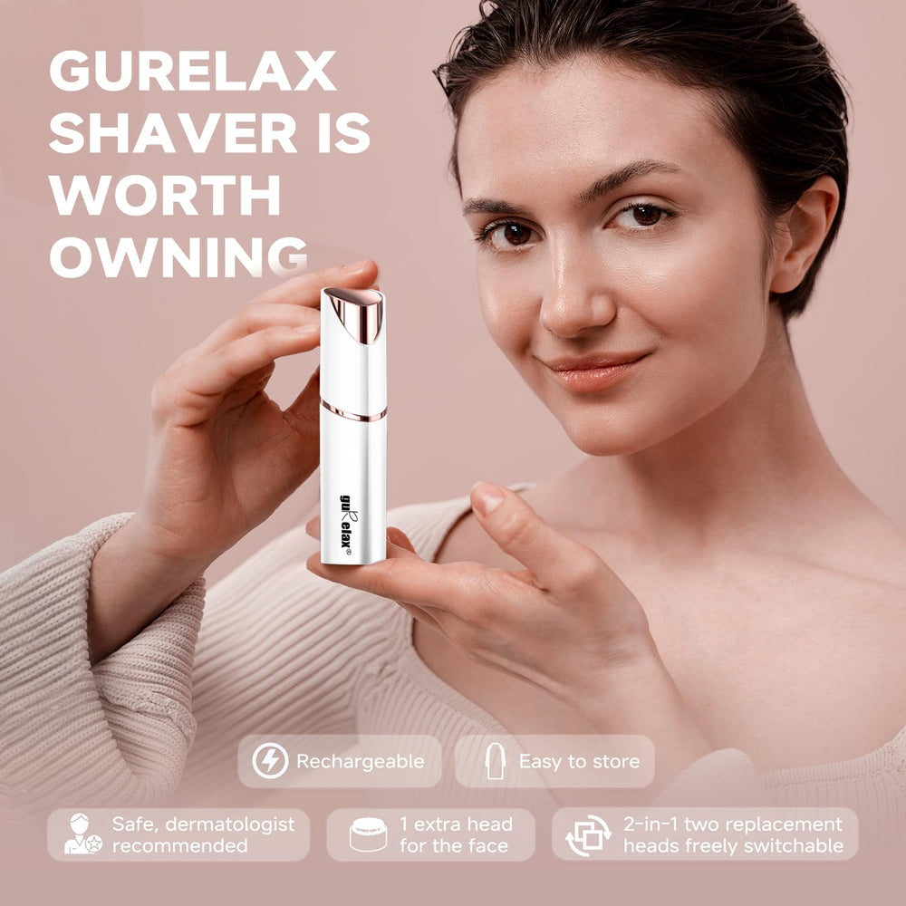 Gurelax portable handheld trimmer in use for on-the-go grooming.