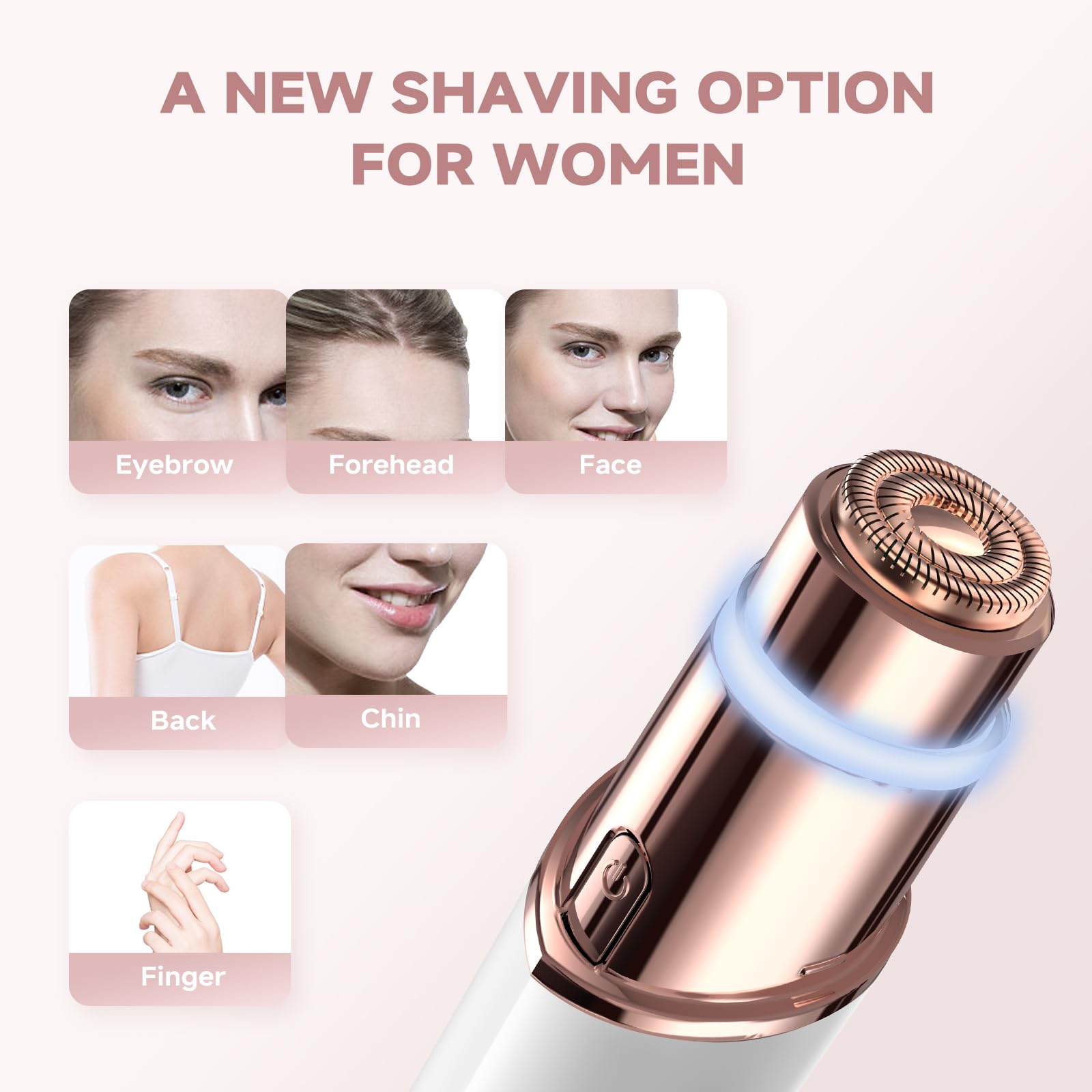 Gurelax LED light highlights fine hairs for accurate grooming.