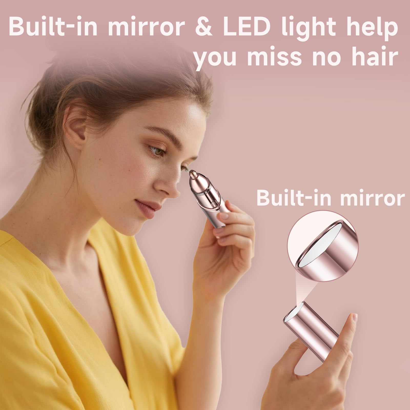 Gurelax lipstick-design portable facial shaver for discreet, effective grooming.