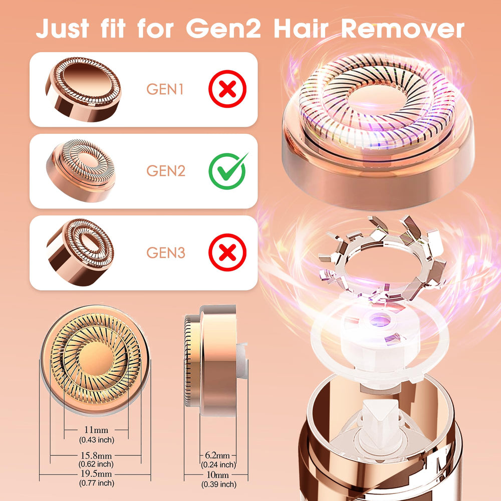 Gurelax replacement head close-up highlighting smooth, no-irritation design