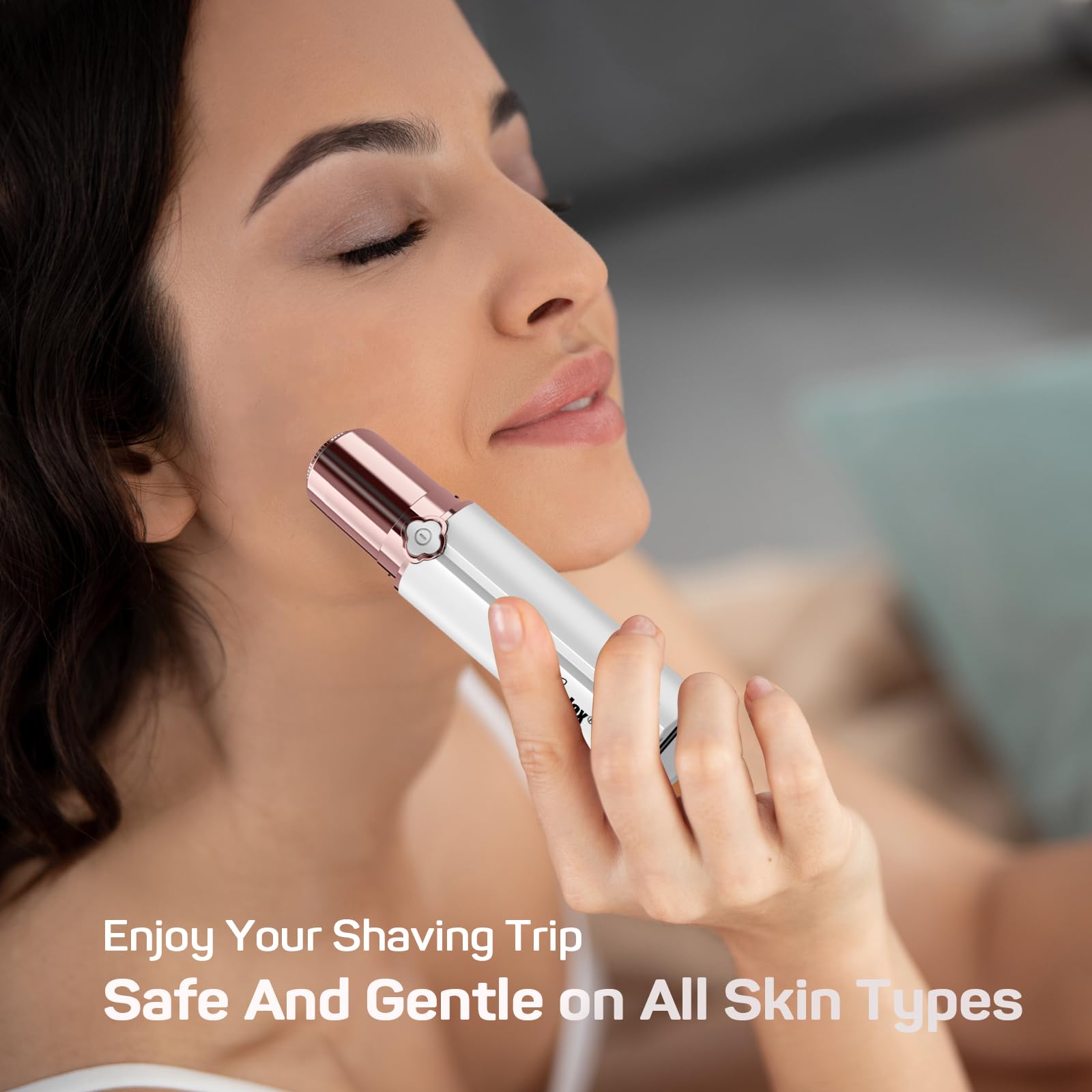Gurelax stylish handheld design fits in purse for on-the-go touch-ups.