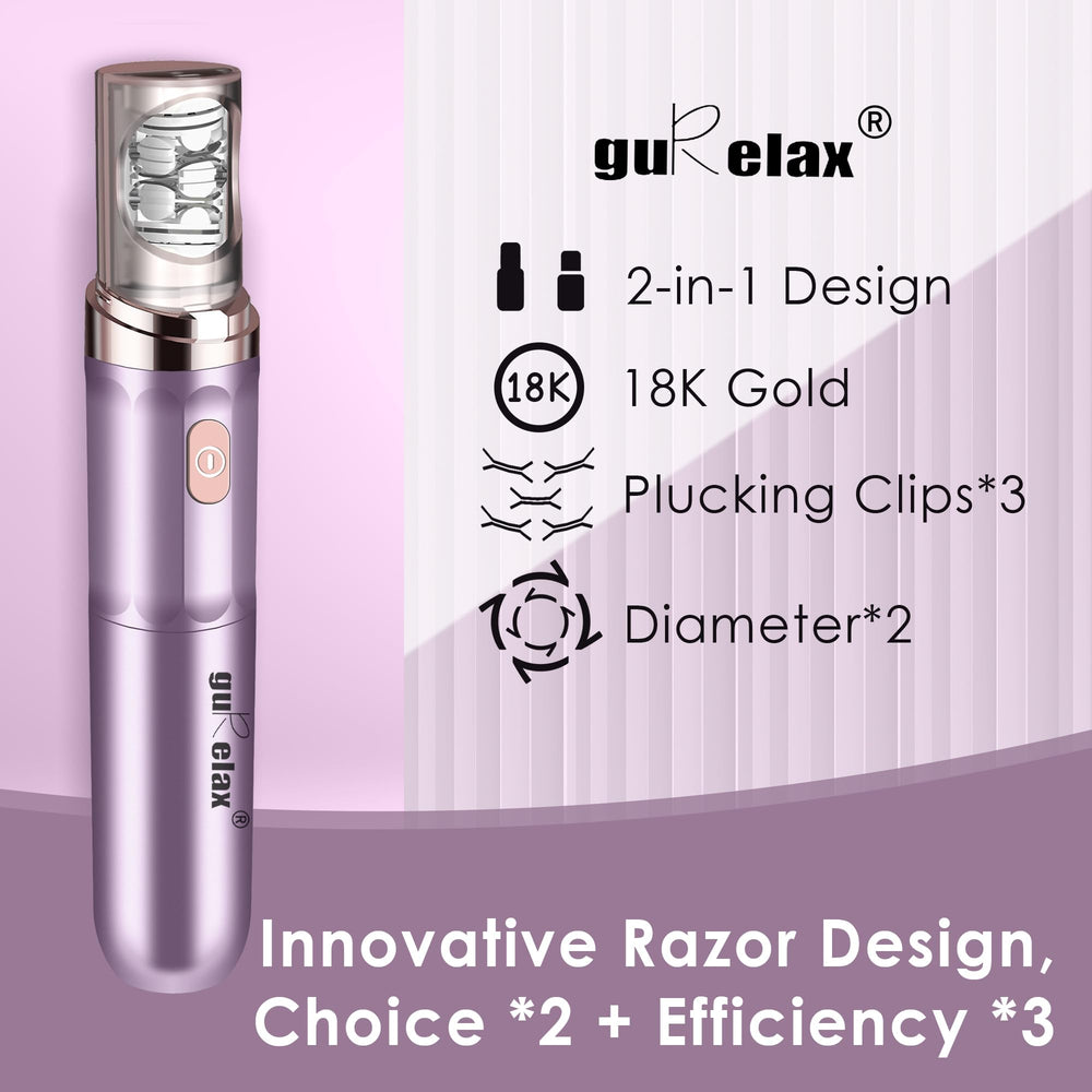 Gurelax USB rechargeable epilator showcasing portable power and convenience