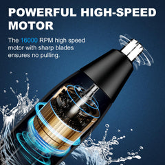 Guryo nose trimmer LED power display highlights battery status