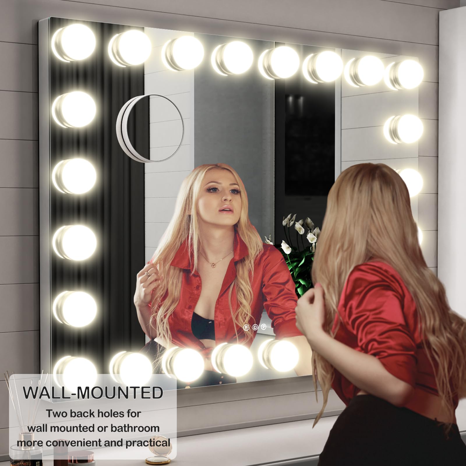 Gvnkvn copper-free silver coating CRI90 highlights high-definition reflection for precise makeup