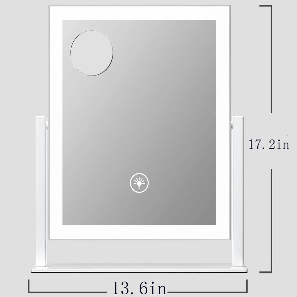 Gvnkvn lighted makeup mirror with three color modes for daylight, cool, and warm tones.