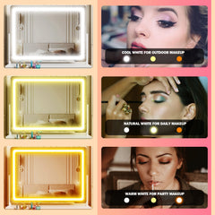 Gvnkvn lighted makeup mirror LED lights deliver even illumination for skincare routines