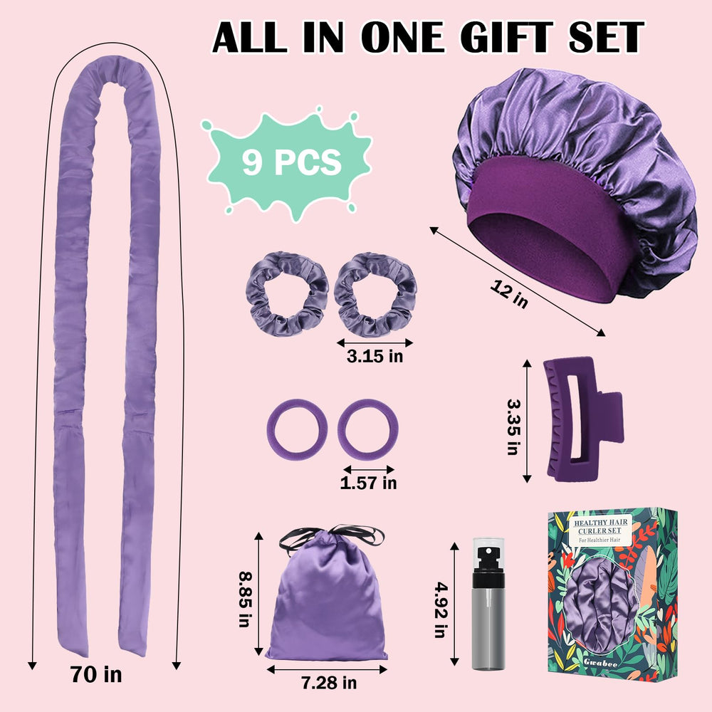 Gwabee elastic hair ties provide secure no-heat curls