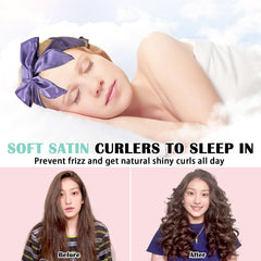 Gwabee satin overnight bonnet for comfortable sleep curling