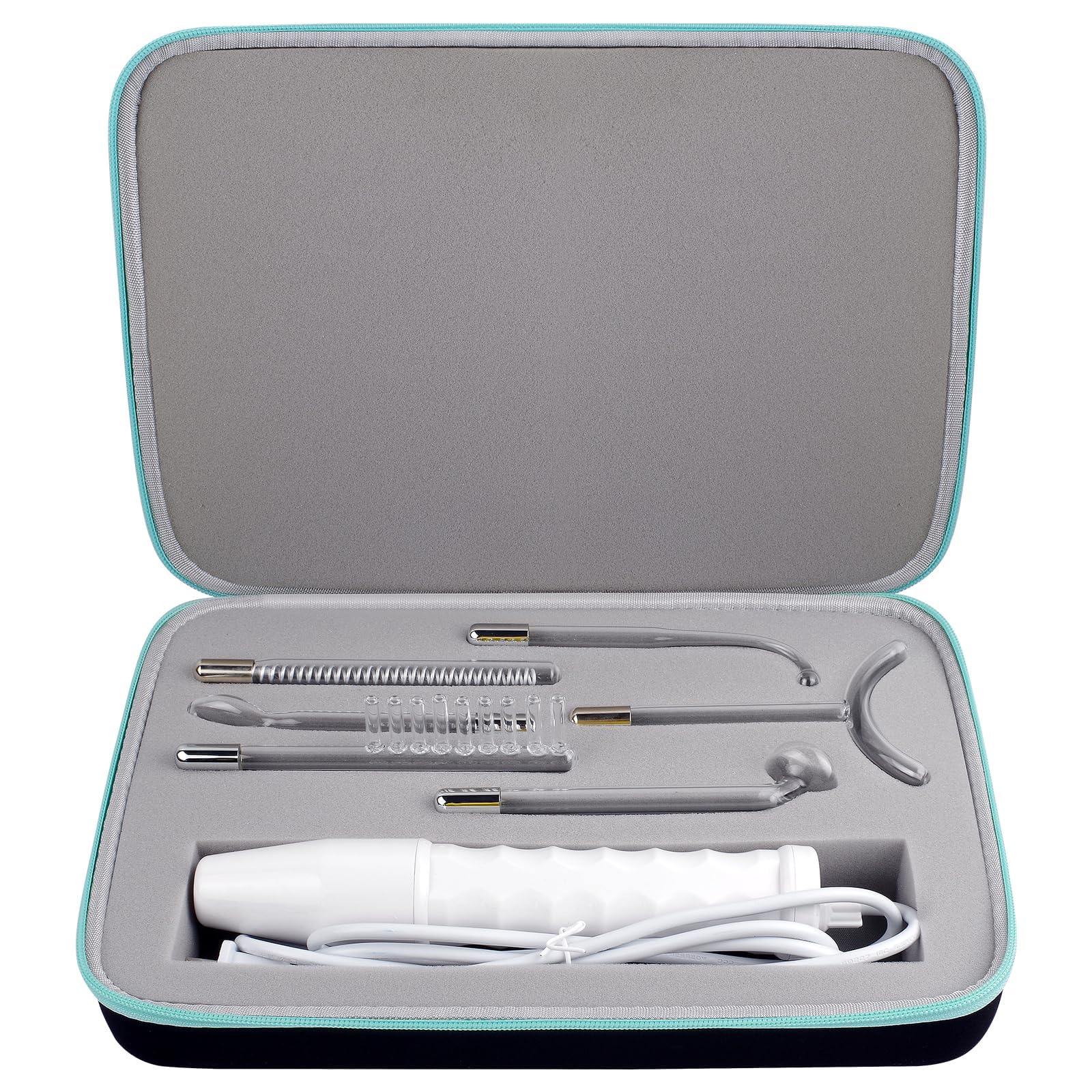 GWCASE high-frequency wand box outside shows sturdy shell for travel-ready protection.