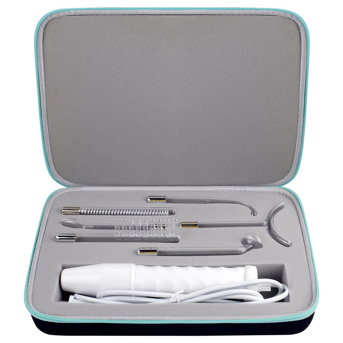 GWCASE high-frequency wand box outside shows sturdy shell for travel-ready protection.