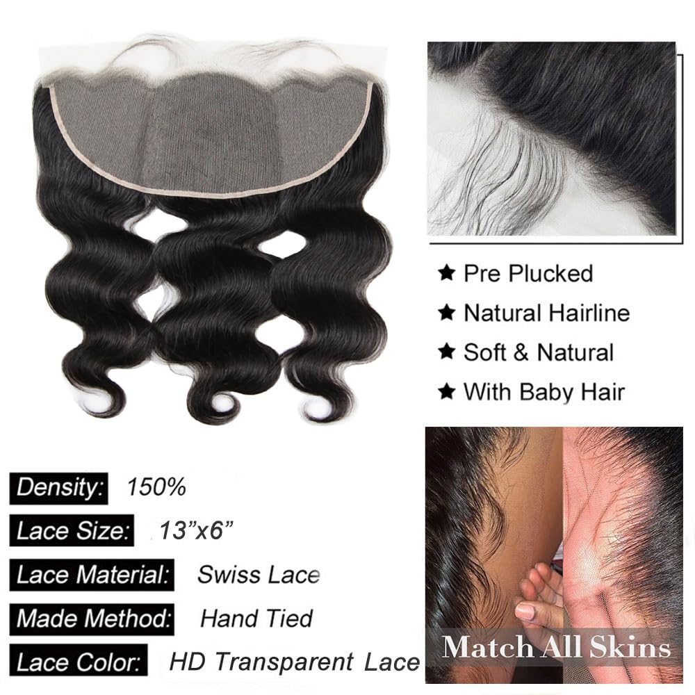 GYAJEP 13x6 lace frontal free-part closeup highlights seamless hairline.