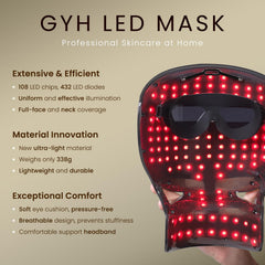 GYH wireless cordless design enables cord-free use during sessions.