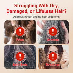 Gypsophila Batana Oil Conditioner swatch demonstrates frizz control and natural shine.