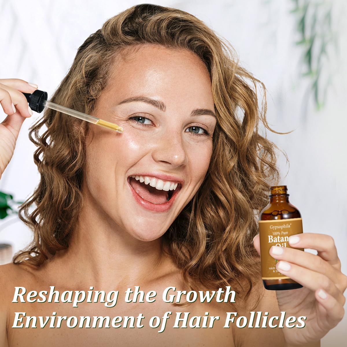 Gypsophila Batana Oil detox scalp visual suggests cleansing and refreshment for all hair types.