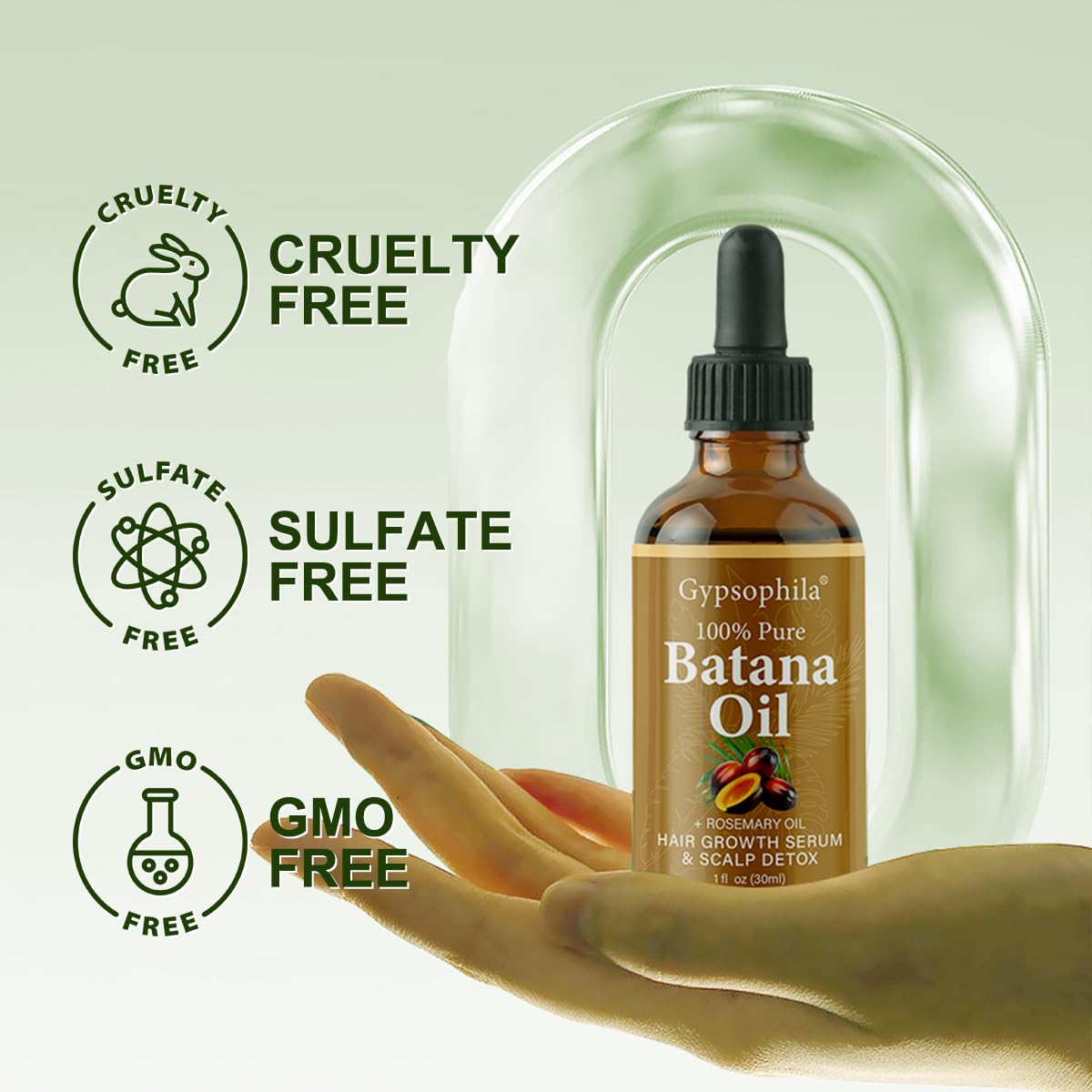 Gypsophila Batana Oil demonstrates potential hair growth support and strengthened roots.
