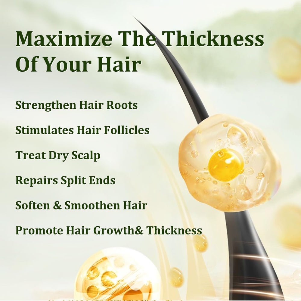 Gypsophila Batana Oil soft shine captures moisture-rich non-greasy finish.