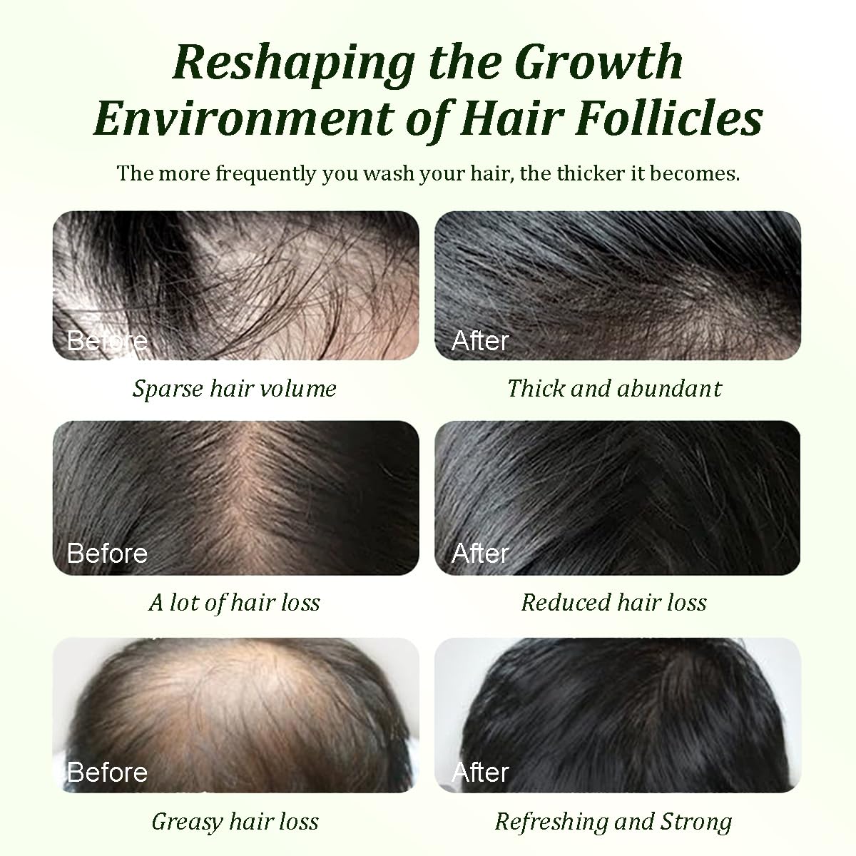 Gypsophila hair close-up reveals shiny, voluminous strands