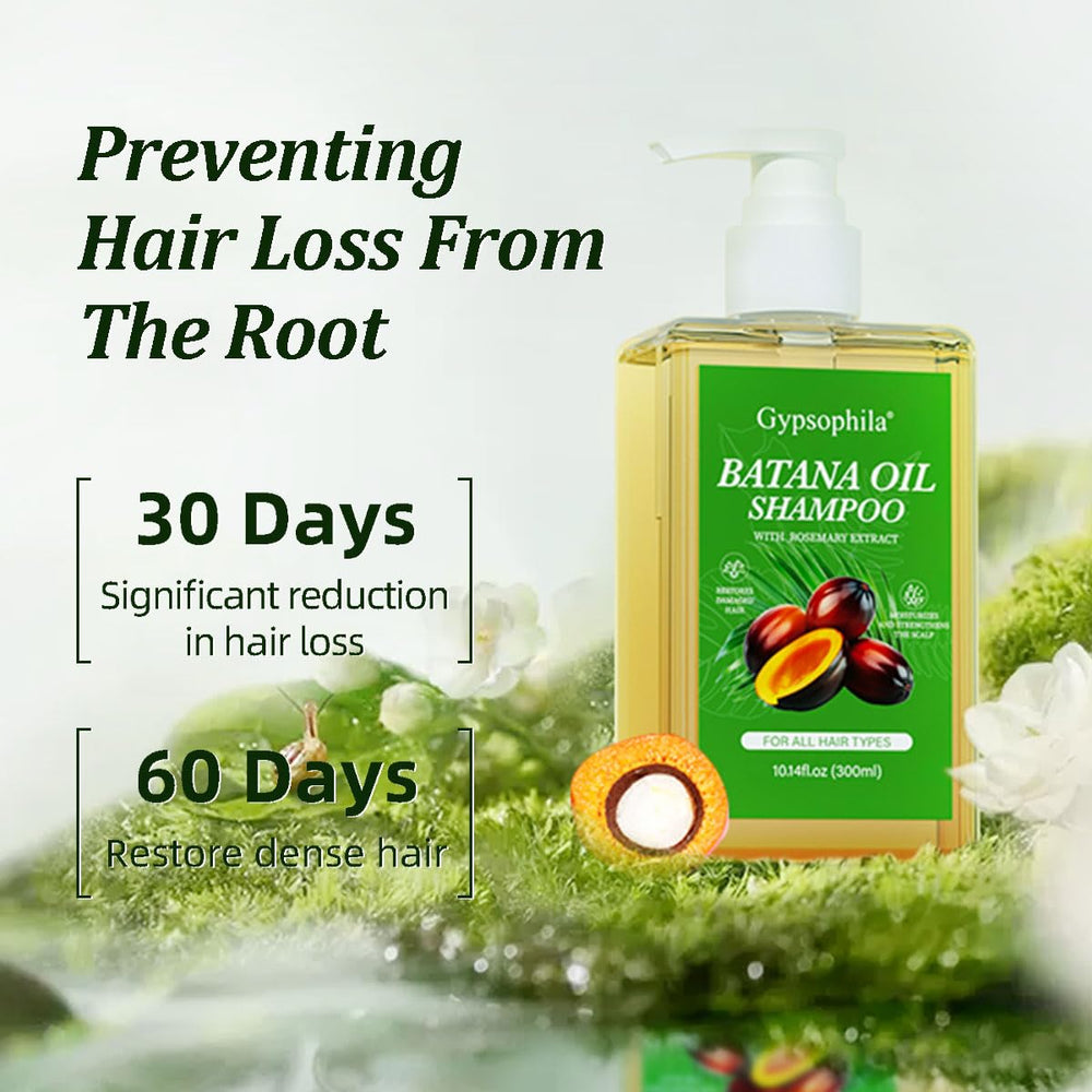 Gypsophila rosemary shampoo bottle highlighting scalp-refreshing formula.